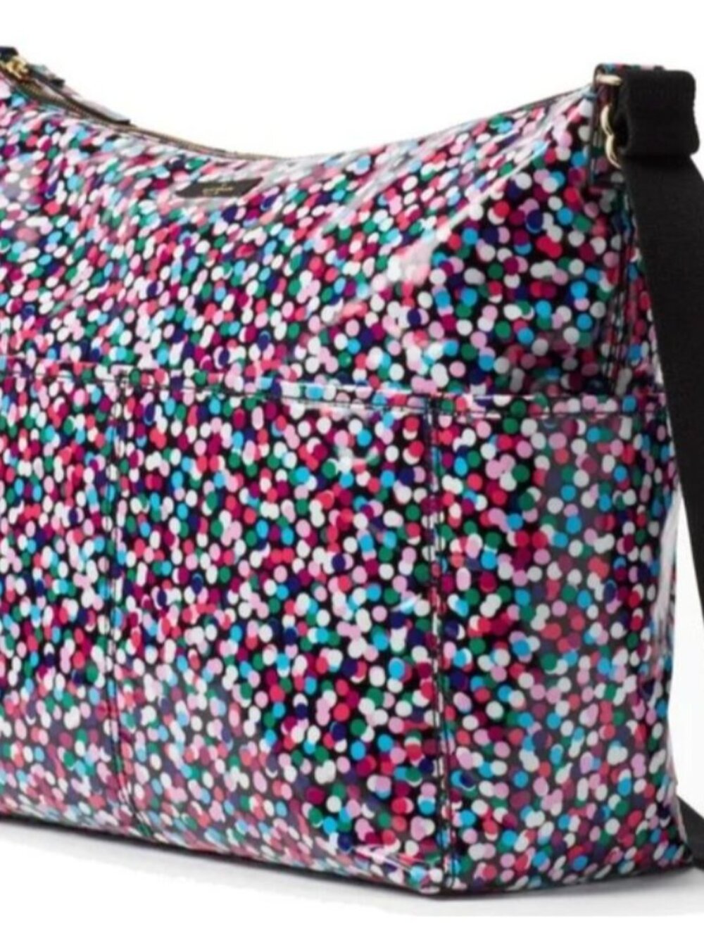 Kate Spade New York Dance Party Polka Dot Serena Baby Bag Changing Pad Dust Bag - Picture 3 of 16